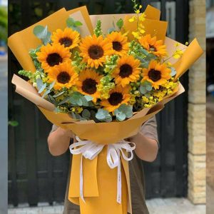 bó hoa hướng dương