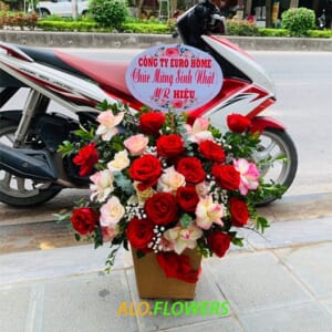 giỏ hoa tặng bạn