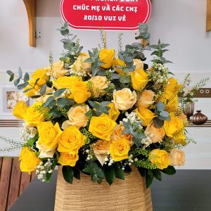 lẵng hoa sang trọng đẹp