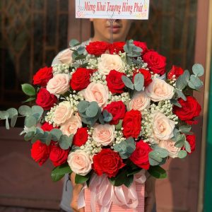 giỏ hoa chúc mừng đẹp